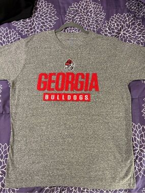UGA champion brand t shirt, stitched on logo
